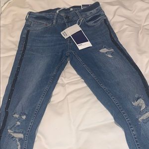 Zara mid rise skinny jeans